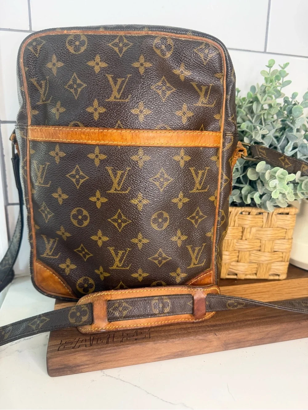 Authentic Louis Vuitton Danube MM size crossbody (vintage)